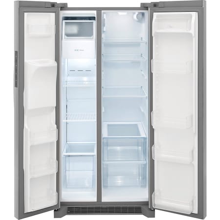Frigidaire 33-inch 22.2 Cu Ft Side by Side Refrigerator with No-Frost and LED Lighting FRSS2323AS